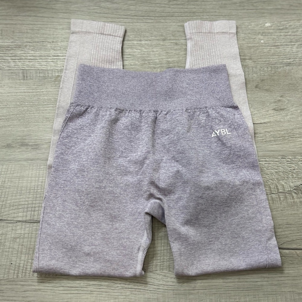 AYBL Workout Athletic Purple Ombré Leggings - Size Small - Super flattering